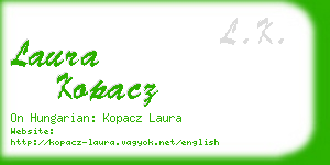 laura kopacz business card